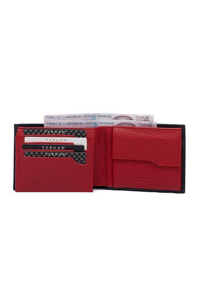 Tergan Ανδρικό πορτοφόλι Navy Blue από γνήσιο δέρμα - S1ce 00001469 -n74