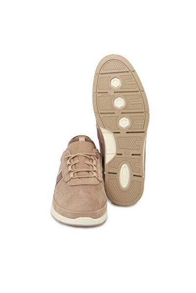 Tergan Gri Hakiki Nubuk Deri Erkek Sneaker - E24I1AY56694-A40