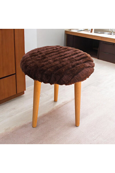 T.ipekli Yuvarlak puf berjer puf makyaj masası sandalye çocuk pufu bebek pufu ayakabilik berjer