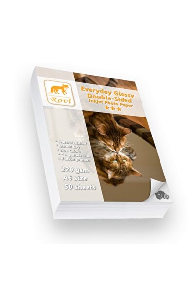 ROVİ Rovi Everyday Parlak Çift Taraflı Fotoğraf Kağıdı 220gsm 50yp 10x15
