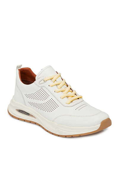 Tergan Beyaz Hakiki Deri Erkek Sneaker - E24I1AY56618-A26
