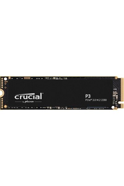 Crucial P3 500 جيجابايت SSD M.2 Nvme PCIE 3500 - 1900 ميجابايت/ثانية، 2280، ضمان 5 سنوات، الجيل 3 Ct500p3ssd8