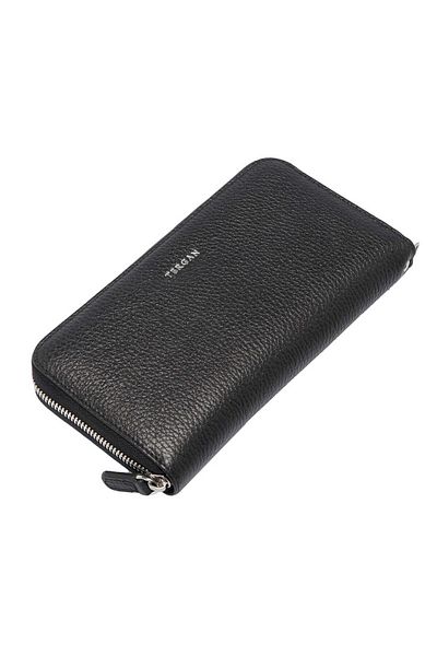 Tergan Women's Black Leather Wallet - S1Cb 00005734 -A41