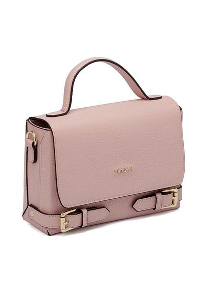 Tergan Pink Genuine Leather Women's Crossbody Bag - S24Y1Bc79902-M4M