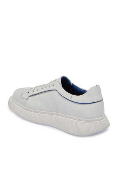 Tergan Beyaz Hakiki Deri Erkek Sneaker - E24I1AY56837-C73