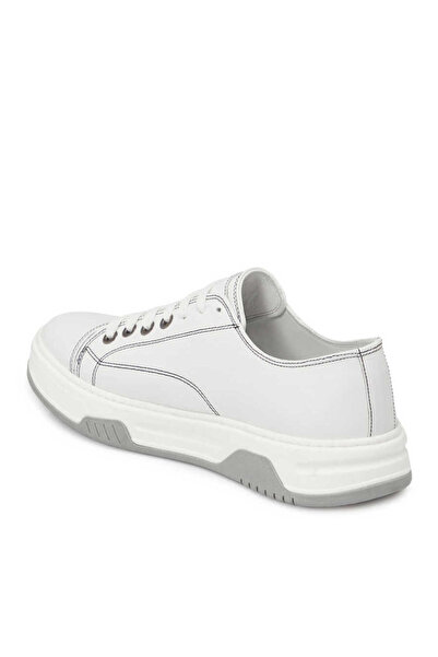 Tergan Beyaz Hakiki Deri Erkek Sneaker - E24I1AY56604-A26