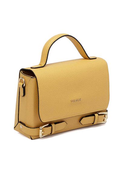Tergan Yellow Leather Women's Crossbody Bag - S24Y1Bc79902-H28