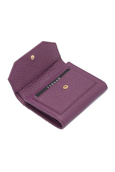 Tergan Purple Genuine Leather Women's Wallet - S1Cb 00005809 -C48