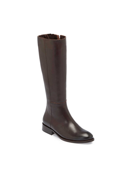 Tergan Kahve Deri Kadın Klasik Çizme - K24K1CM67555-A24