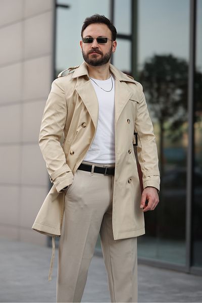 BASEL.CO ΑΝΔΡΙΚΟ PREMIUM TRENCH COT & PARDES