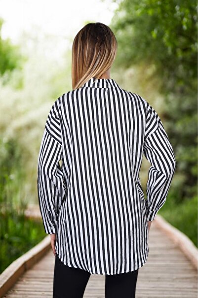 NEWCO STRIPED LONG SHIRT