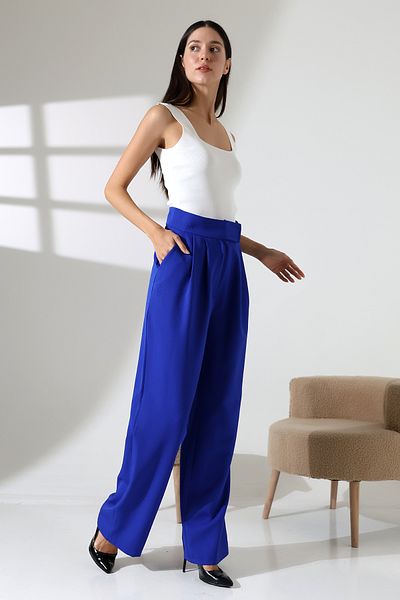 COCOCİX Wide Leg Snap Fastener Model Fabric Trousers