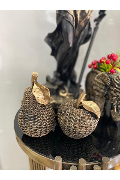 Mirsa Global Dekoratif 2'li elma armut biblo polyester