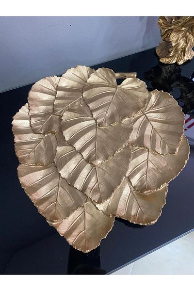 Mirsa Global Επιτραπέζιο Τραπέζι σαλονιού Leaf Decorative