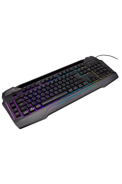 TURBOX Klavye Gıantpeak Usb Kablolu Sese Duyarlı Rgb Işıklı Makro Gamıng