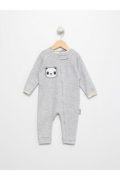 Alihan 100% Cotton Teddy Bear Patterned Unisex 3-Piece Baby Rompers