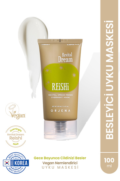 Orjena Revital Dream Reishi Overnight Mask - 100ml Vegan, Revitalizing and Moisturizing Sleeping Mask