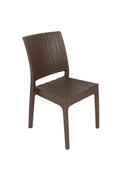 Mandella Elit Rattan Sandalye (4 Adet) Eko Kahverengi