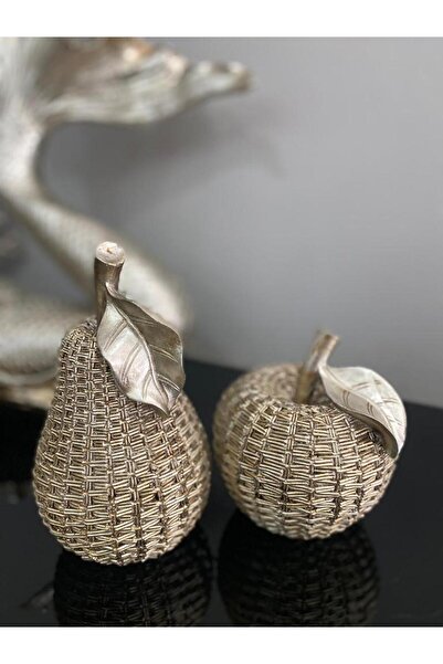 Mirsa Global Dekoratif 2'li elma armut biblo polyester