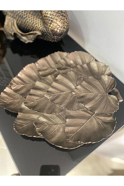 Mirsa Global Επιτραπέζιο Τραπέζι σαλονιού Leaf Decorative