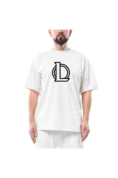Z zepplin Λευκό μπλουζάκι Lol Logo Oversize