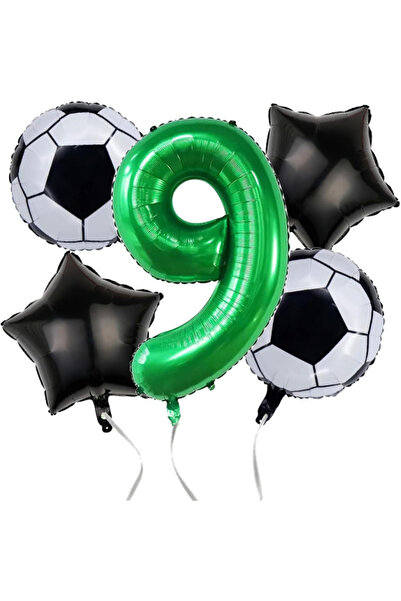 Choice Other Style 9 Football Birthday Party Decorations, 40inch Green Balloo...