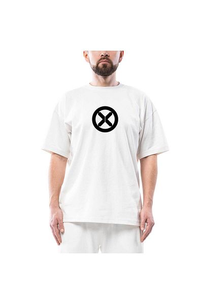 Z zepplin X Men Logo2 Oversize Λευκό T-Shirt