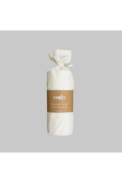 Sarev 180X200 cm 2 Lottery Fitted Sheet Set with Pillowcase Cotton 2 Pieces
