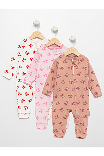 Alihan بذلة أطفال مكونة من 3 قطع بسحاب قطن 100%