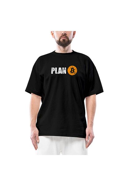 Z zepplin Crypto Currency Plan B Oversize Μαύρο T-Shirt