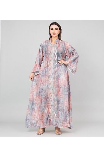 IKKXA Petal Grace Embroidered Jalabiya