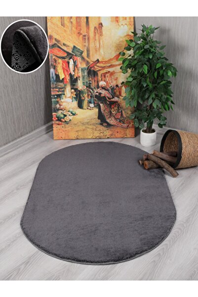 Myevilla My Evilla Modern Dekoratif Kaymaz Taban Simirna Oval Halı Yolluk