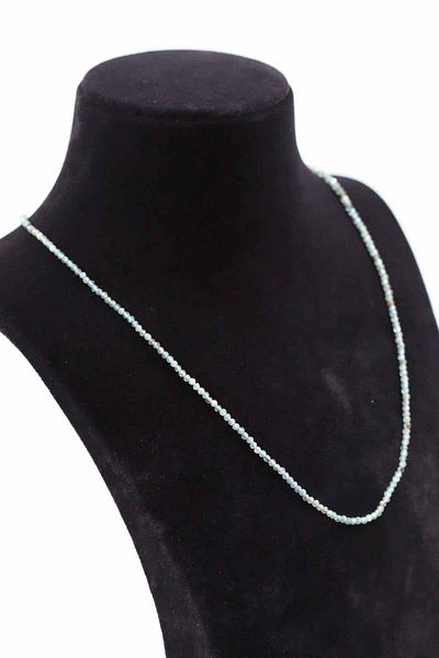 MYTAKIAĞACIMFH Apatite Stone Natural Stone Necklace Bracelet Set Faceted Cut 2-3mm