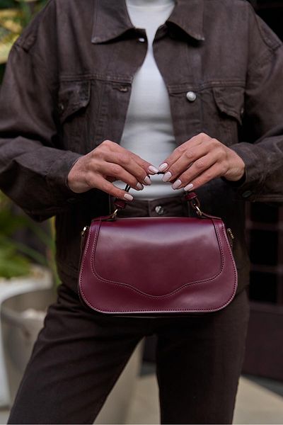Madamra Claret Red Damen-Hand- und Umhängetasche mit überkreuztem Riemen