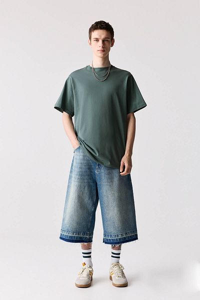 Pull & Bear Basic short sleeve cotton T-shirt