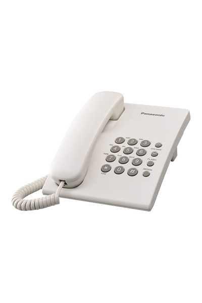 PANASONIC هاتف سلكي KXTS500FX خط واحد - أبيض