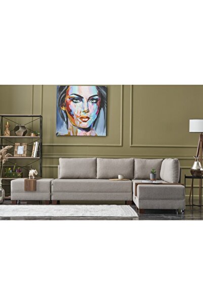 Vivense FLY YATAKLI KÖŞE KOLTUK, KREM, SAĞ KÖŞE