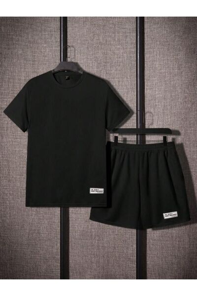 BYMEER σετ με στάμπα μαύρο κάτω μέρος με βαθιά αίσθηση