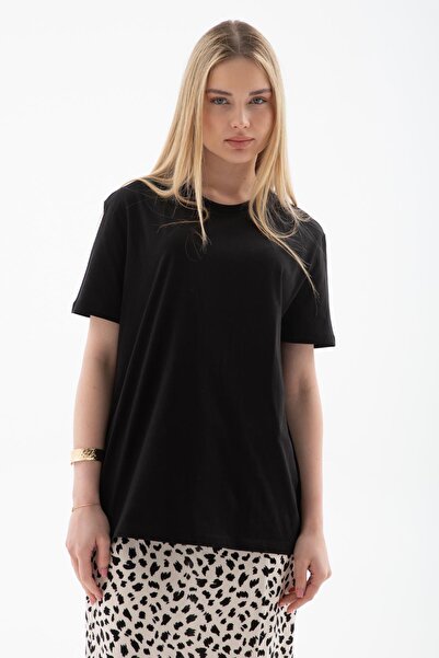 Fashion Friends Μπλουζάκι 100% βαμβακερό μαύρο