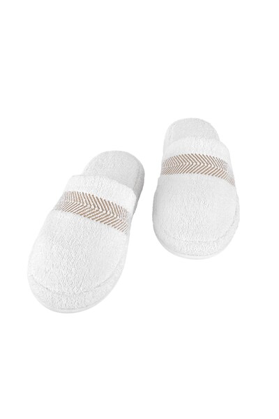 CASA LUSSO Embroidered House Slippers