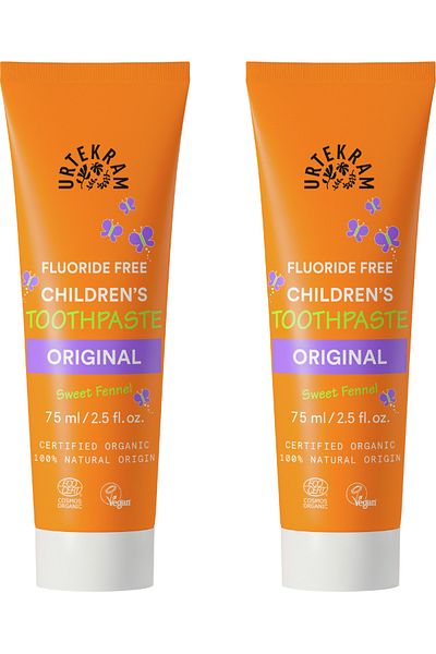 Urtekram Organic Children's Toothpaste Sweet Fennel 2 Pack X 75 Ml