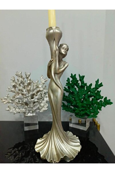 Mirsa Global Şamdan kız mumluk kadın şamdan polyester