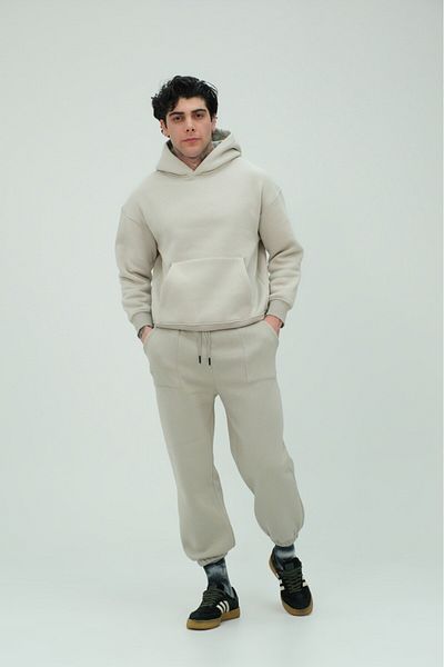 The Champ Clothing Unisex Oversize Φούτερ με κουκούλα και Σετ Φούτερ 80% Βαμβακερό ύφασμα 3 νημάτων Άνετο και κομψό Ta