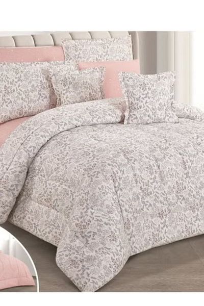 smart home Double-sided comforter set, 8-piece duvet cover set, 8-piece double duvet cover set
