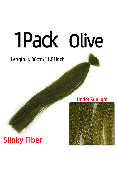 Choice عبوة واحدة من الطعوم الصناعية ذات الشعر المجعد والألياف اللامعة الطويلة ذات الذيل المشبك ذات المياه المالحة