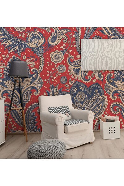 MORDENTE HOME BORDO ŞAL DESENLİ DUVAR KAĞIDI (İSTENİLEN ÖLÇÜDE ÜRETİLMEKTEDİR)
