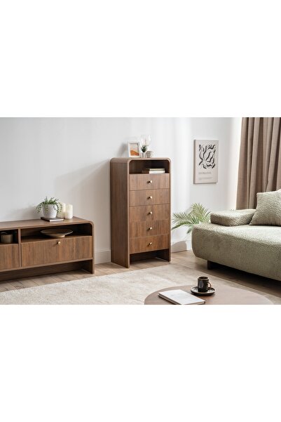 Vivense Girona Uzun Şifonyer, 5 Çekmeceli