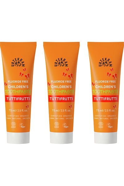 Urtekram Organic Children's Toothpaste Tutti Frutti 3x75ml