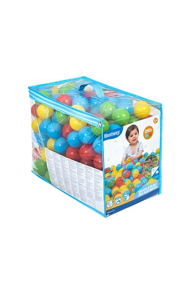 BESTWAY Play Ball Splash and Play 585cm 250 Pieces | For Indoor and Outdoor Play Balls