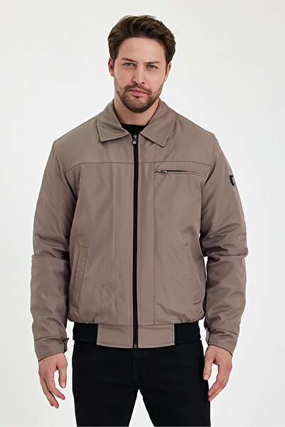 SİVAİST Thick Fur Cream Coat - Collared, Wind and Waterproof